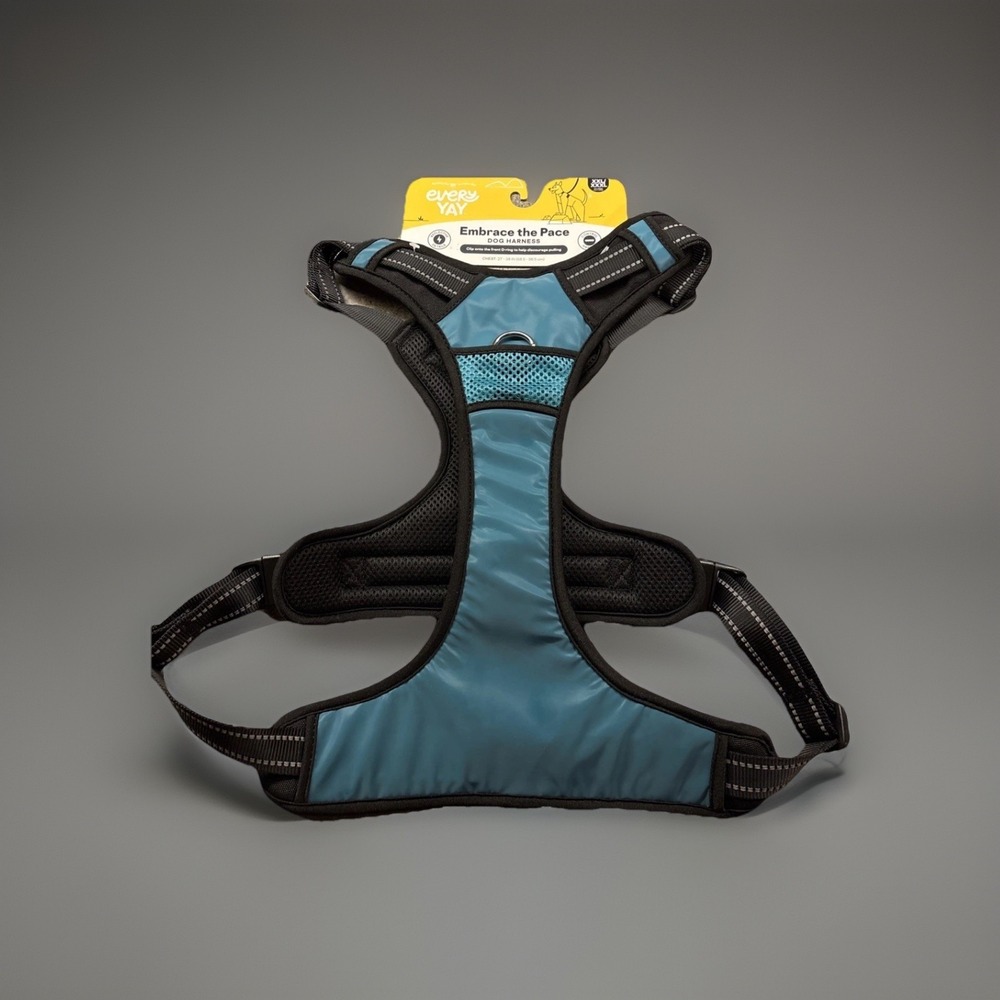 EveryYay Embrace the Pace Teal Reflective Dog Harness, 2XL/3XL Brand New
